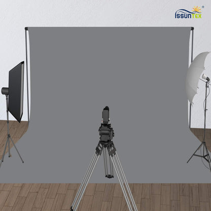 ISSUNTEX 10X10 ft/3X3 Meters Background Photo Backdrop, Photo Studio, Collapsible High Density Screen for Video Photography and Television-Gray