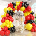 Red Yellow Black Balloons Arch Kit 171pcs, Cartoon Mouse Theme Different Size by Unknown