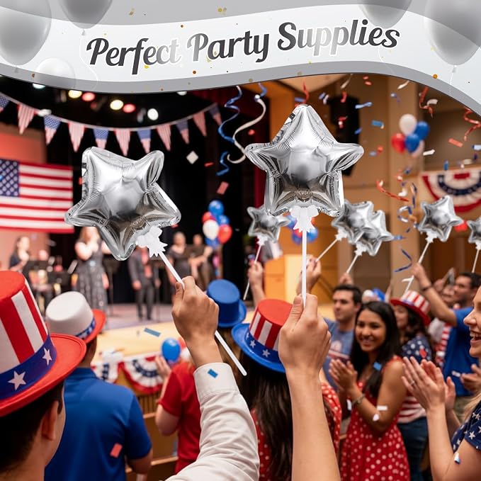15 Pcs Mini Star Self Inflatable Balloons Bulk - Image 5