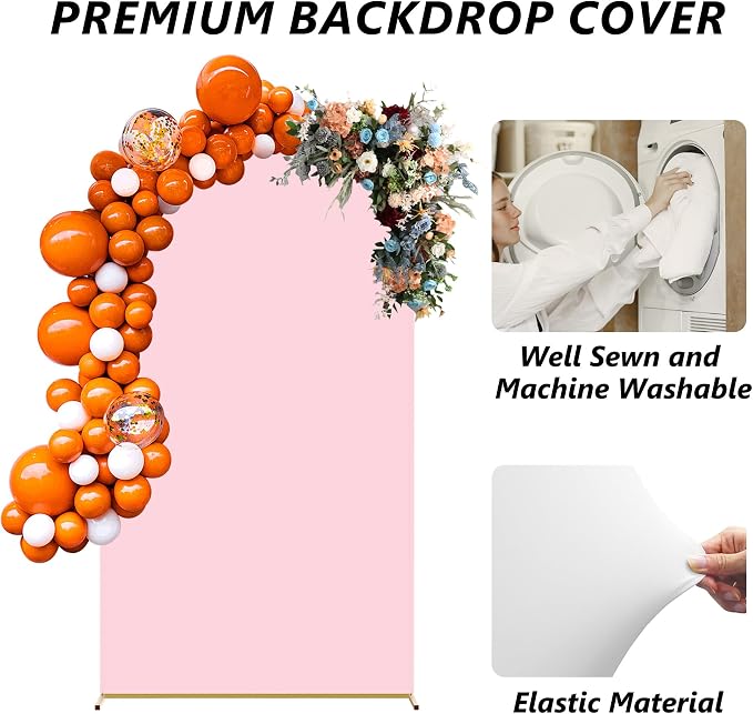 Neatsure Arch Backdrop Stand and Cover Set, 7.2FT Metal Photo Balloon Arch - Image 3