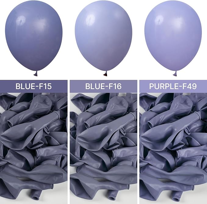 PartyWoo Dusty Purple Balloons 50pcs Lavender Lilac Boho Neutral Color | 12 - Image 5
