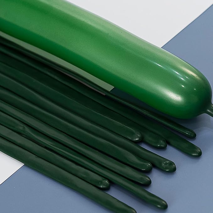 260 Balloons Dark Green, Thickened 100 Pack Long Balloons Twisting Skinny Magic by VHUWE