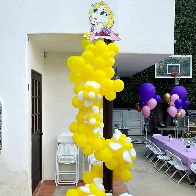 Voircoloria 105pcs Yellow Party Latex Balloons, 12inch | - Image 7