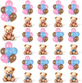 12 Sets Bear Balloon Stand Kit for Table Bear Baby Shower Centerpieces for by Unknown