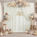 10ft x 8ft Ivory Backdrop Curtain by ENJOYYOURPARTY