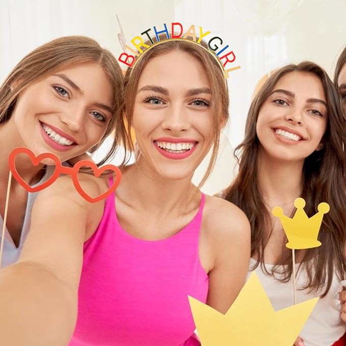 CIEHER Birthday Girl Headband Birthday Crown - Image 2