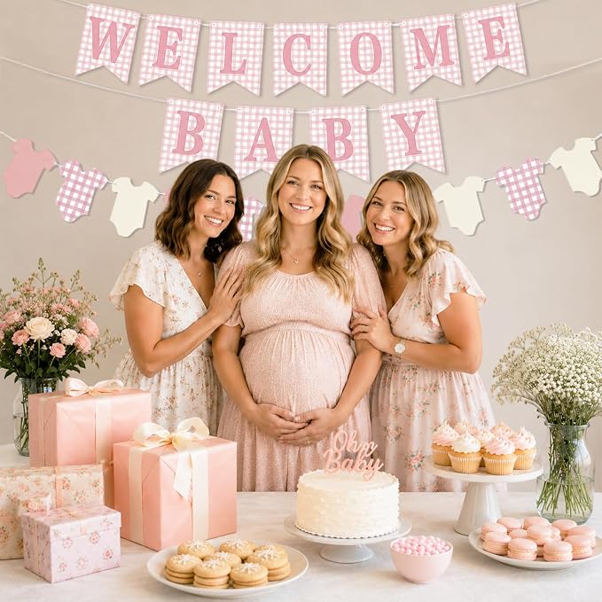 Baby Girl Baby Shower Banner - Image 6