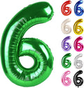Green Number 6 Balloon 40 Inch by IWERP