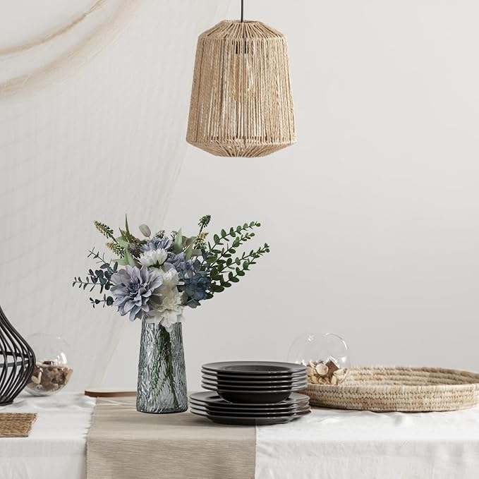 Leftover Fake Flowers in Vase, Faux Flowers in Vase, Table Centerpieces - Image 4