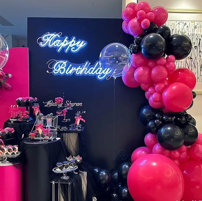 12 Inch Hot Pink Balloons, Baby Shower, Graduate Party Decorations - Image 3