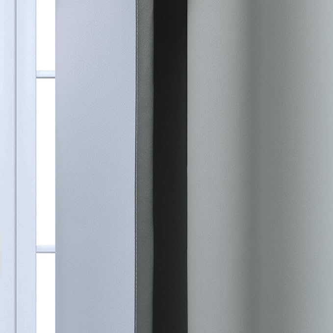 Yakamok Ombre Curtains Grey and Greyish White - Image 7