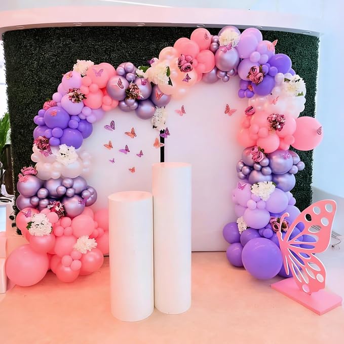 Pink and Purple balloons Arch Kit, 18 12 10 5 inch, - Image 4