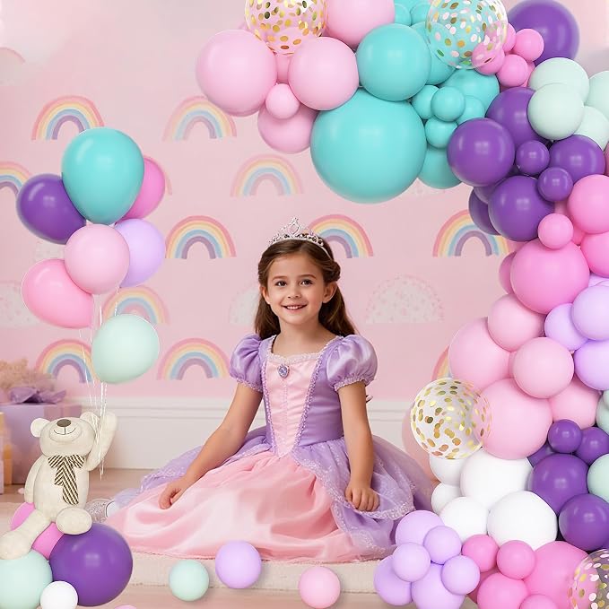 Amandir 153 Pcs Pink Purple Balloons Arch Garland Kit, Different Sizes 18 12 10 - Image 7