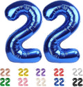 22 Balloon Numbers 40Inch for 22 Year Old Birthday Decorations, Dark Blue | by Mluchee