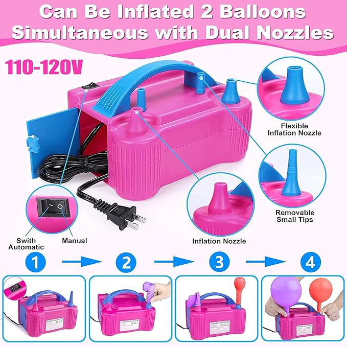 Balloon Arch Kit and Balloon Pump Electric, 12ft Wide Table Balloon Arch Stand - Image 2