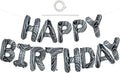 TONIFUL Black Marble Happy Birthday Balloons Banner, 16 Inch Mylar Foil Letters by TONIFUL