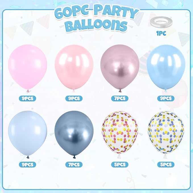 Pink and Blue Balloons - Image 2