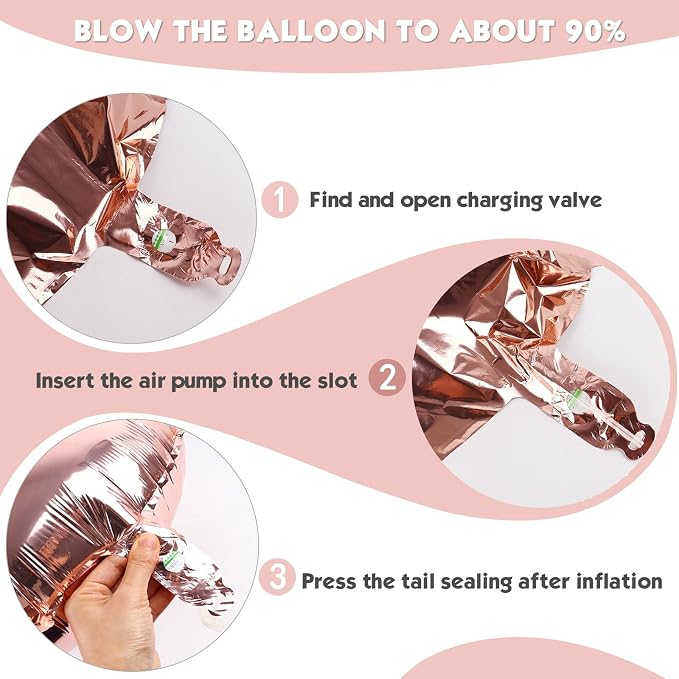 40 In Rose Gold Number 5 Balloon, 5th Birthday Party Decorations - Image 6