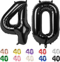 40 Balloon Numbers for 40th Birthday Decorations Women Men Party, Inflation by Mluchee
