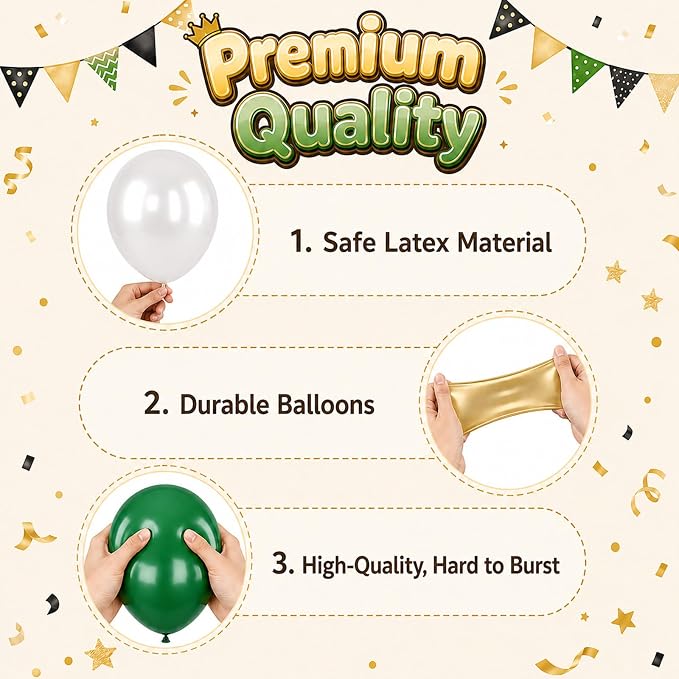 Green and Gold Balloons - Image 3