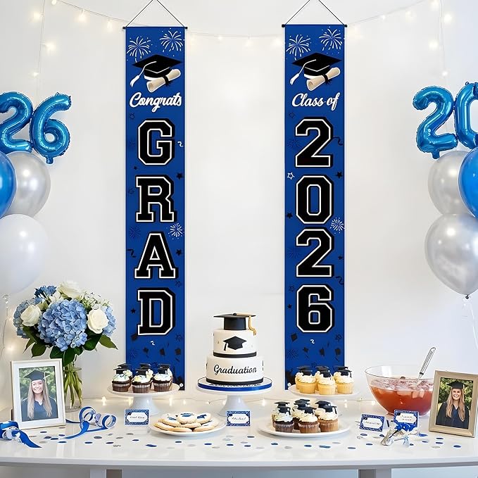 Graduation Decorations 2026 Porch Banner, Congrats Grad Class of 2026 Banner - Image 2