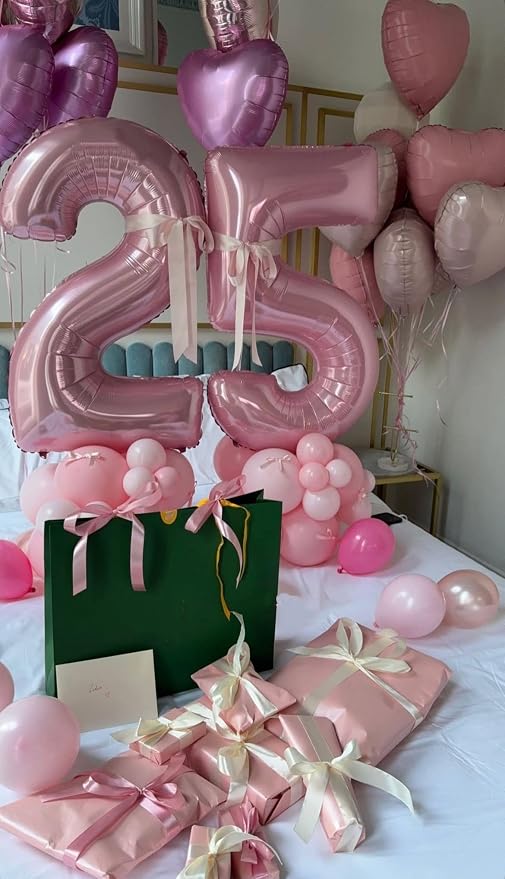 Large Number Balloons 40 Inch Pink 23 Balloon - Image 3
