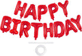 Happy Birthday Balloons Banner, Foil Balloon Personalized Name Letters Balloons by TOTAFAM