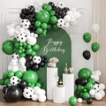 Black Green White Balloon Garland Arch Kit by Unknown