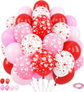 Red and Pink Balloons, for Valentine’s Day Wedding Engagement Anniversary Baby by Paready