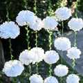White Tissue Paper Pom Pom Garlands, Paper Flowers by Homarakble
