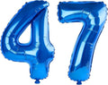 40 Inch Number 47 Balloons for 47th Birthday Party Decorations, 0-100 Dark Blue by FOBELEC