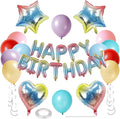 27 Pcs Iridescent Birthday Decorations, 3D Letters Iridescent Happy Birthday by WEIKA
