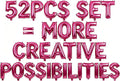 52 Pcs Hot Pink Letter Balloons, Custom 2 Set A-Z Set by GOGAKIE