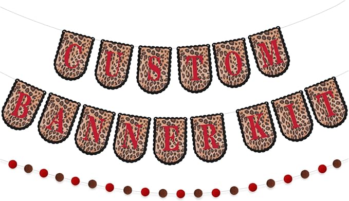 Hahafelt 125 Pcs Make Your Own Banner Kit Personalized Handmade Name Scallop by Hahafelt