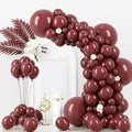 Voircoloria 130pcs Burgundy Balloons Garland Arch Kit, 18 12 10 5 Inch | by Voircoloria