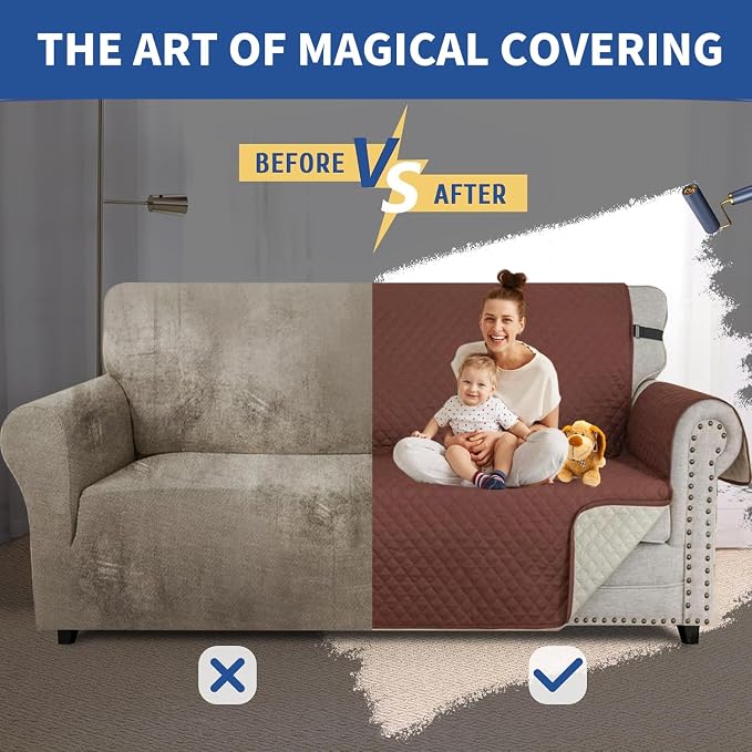 XINEAGE Oversized Sofa Cover Waterproof Couch Covers - Image 7