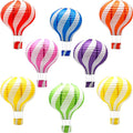 8 Pcs Hot Air Balloon Paper Lanterns, 12 in Hanging Ceiling Party Decor Set | by YIOTJUNL
