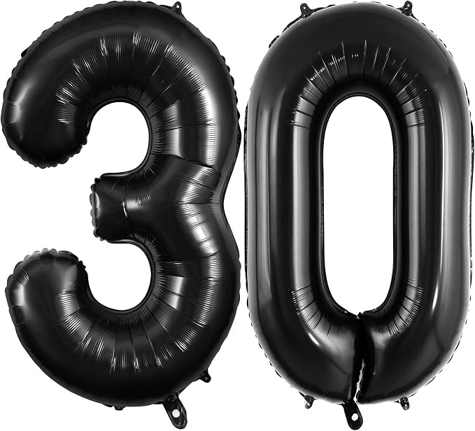 30 Number Balloons Large Foil Number Balloon Big 40 Inch by TOTAFAM