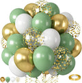 Sage Green Gold Balloons, Olive Green Balloon by Togvu