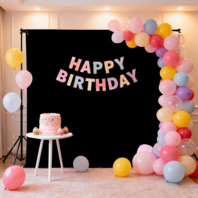 Black Photography Backdrop for Photoshoot, Fabric 10x20ft | Polyester Studio - Image 3
