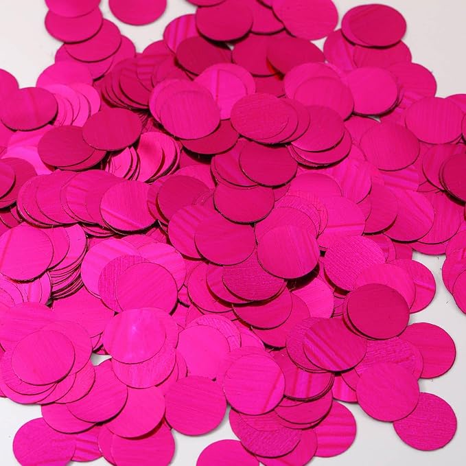 Hot Pink Confetti Balloons - Image 3