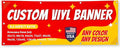Custom Vinyl Banner with 150+ Sizes – Personalized Outdoor or Indoor Sign – Any by Unknown