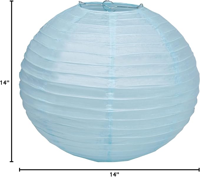 Pack Of 3 Round Paper Lanterns Lamp Wedding Birthday Party Decoration - Image 10