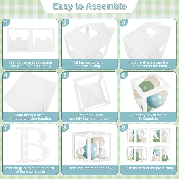 CROSSFINGERS Dusty Blue Sage Green Balloon Baby Shower Decorations | 132Pcs - Image 6