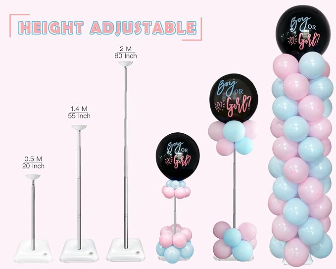 YALLOVE Balloon Column Stand - Image 4