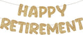 Fulmoon Pre Strung Happy Retirement Banner Glitter Retirement Sign Funny by Fulmoon