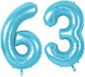 Number 63 Balloons for 63rd Birthday Party Decorations, 0-100 Large No.63 by Joycard