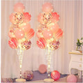 2 Sets Balloon Arch Stand with Base and String Light + 26pcs Balloons, Balloon by TourKing