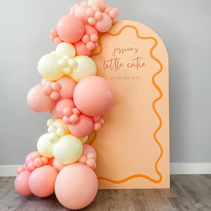 110pcs Peach Balloons, 18 12 10 5 inch Pastel Orange Balloons Different Sizes - Image 6