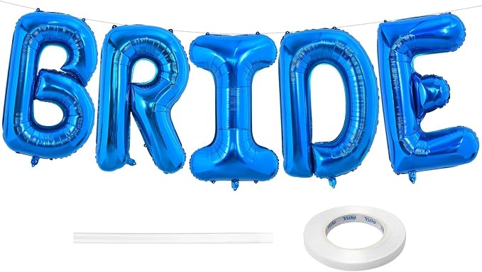 BRIDE Balloons Bachelorette, 40 Inch Foil Mylar, Helium-fillable, by BBPOOL